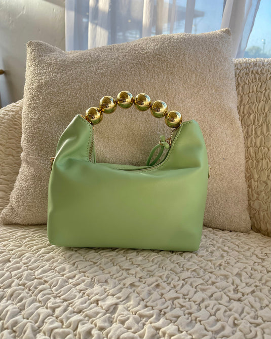 Paula Ball Handle Bag - Sage
