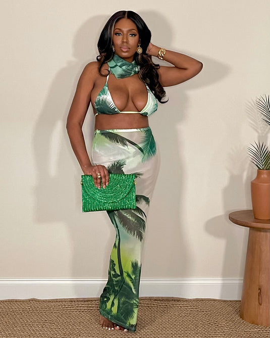 Maui Mama Bikini Skirt Set