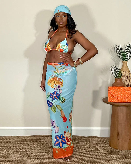 Seaside Loungin' Bikini Skirt Set