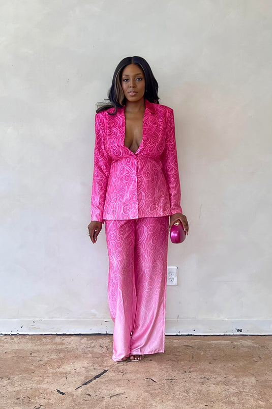SHE E O Ombre Pant Suit - Pink