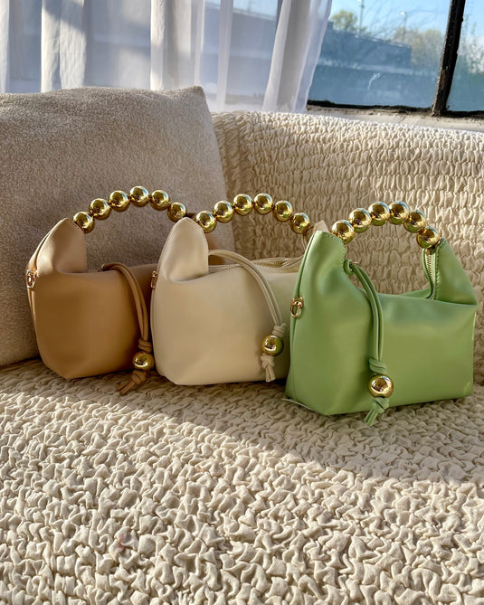 Paula Ball Handle Bag - Sage