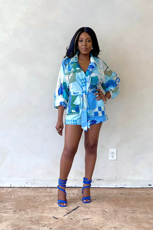 Santorini Tie Romper