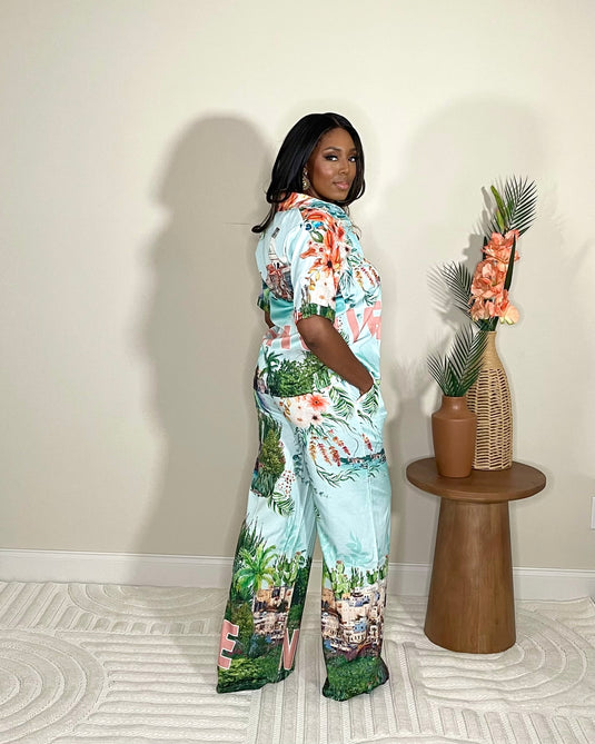 Venetian Coastline Pant Set