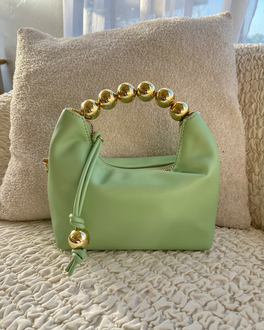 Paula Ball Handle Bag - Sage