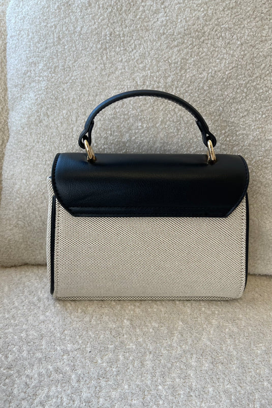 Irina Mini Canvas Bag - Black