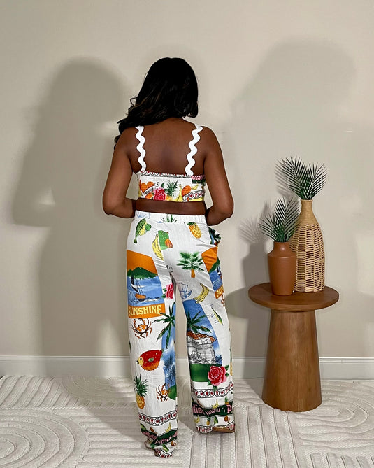 Coastal Picnic Tropical Print Set