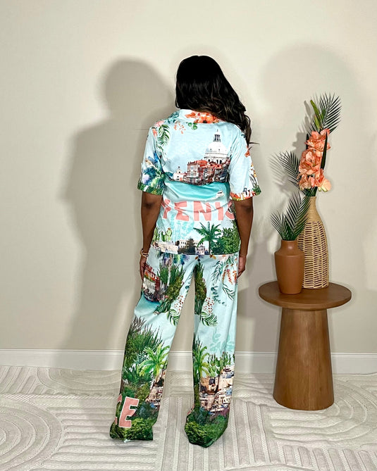 Venetian Coastline Pant Set