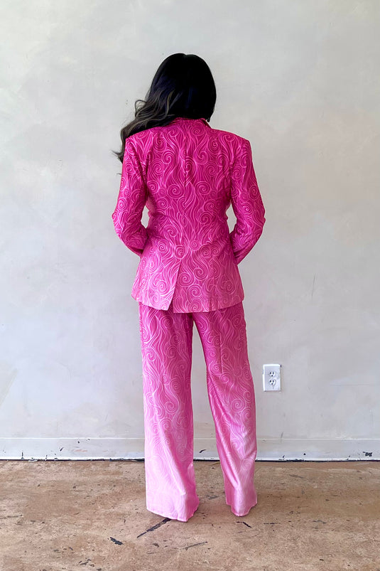 SHE E O Ombre Pant Suit - Pink