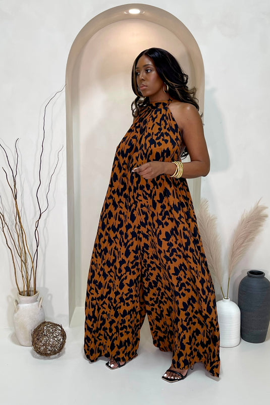 Wild Thoughts Leopard Print Jumpsuit